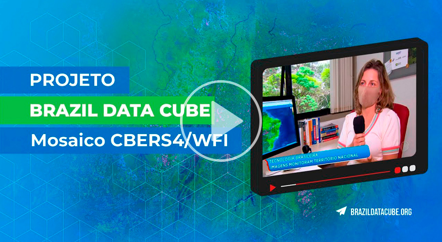 Brazil Data Cube é destaque na TV regional com o Mosaico CBERS4/WFI