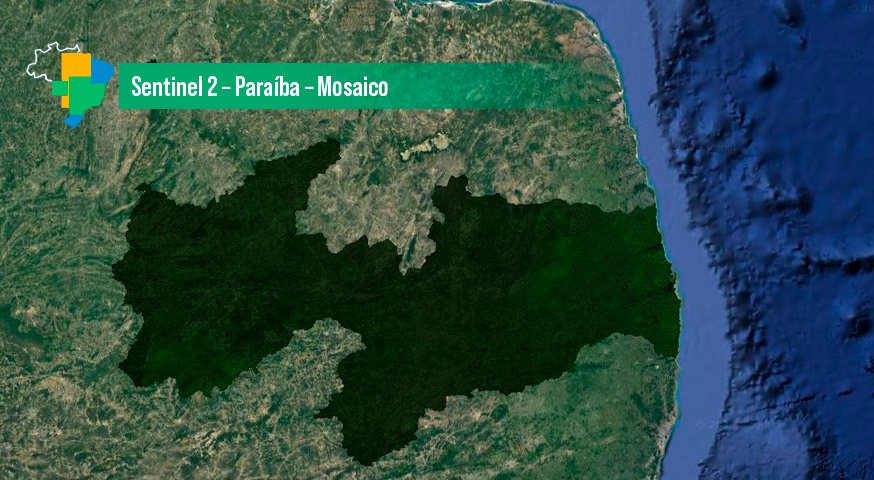 Sentinel 2 – Paraíba – Mosaico