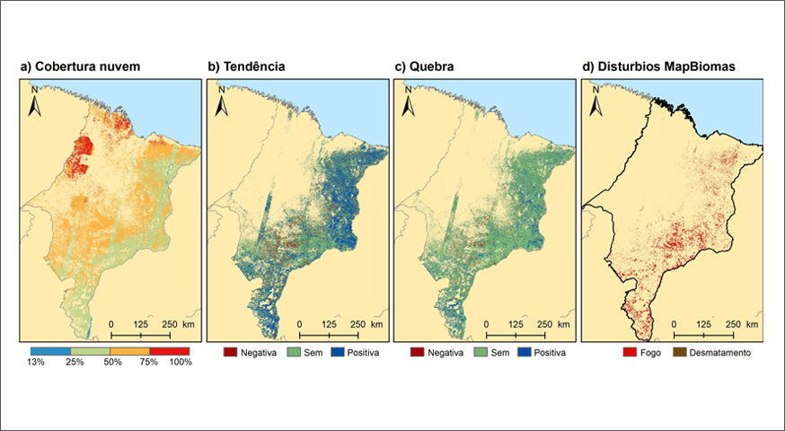 Mapping of forest disturbances in the state of Maranhão using time series and data cubes