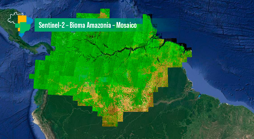 Sentinel-2 – Bioma Amazonia – Mosaico