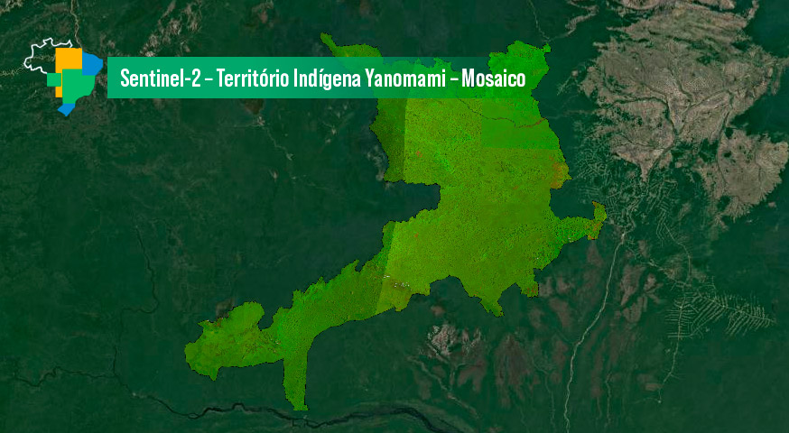 Sentinel-2 – Território Indígena Yanomami – Mosaico